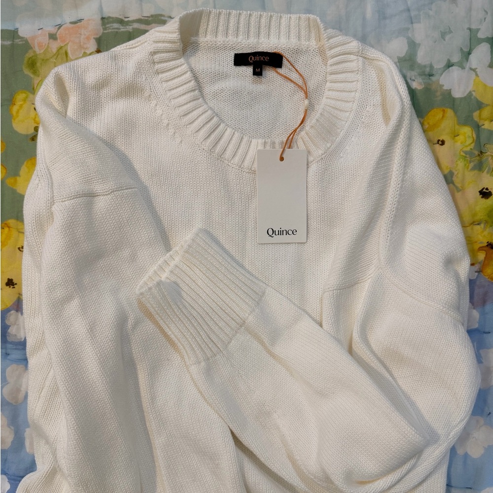 Quince Women's Crewneck Sweater - White